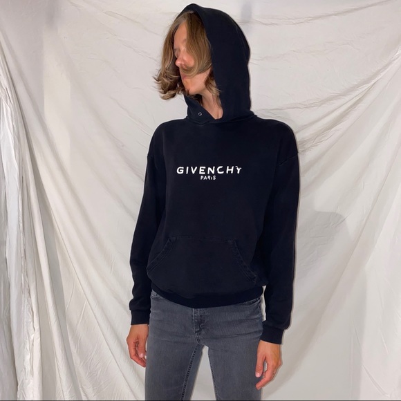 Womans Givenchy hoodie French xl small fit used - Picture 3 of 10
